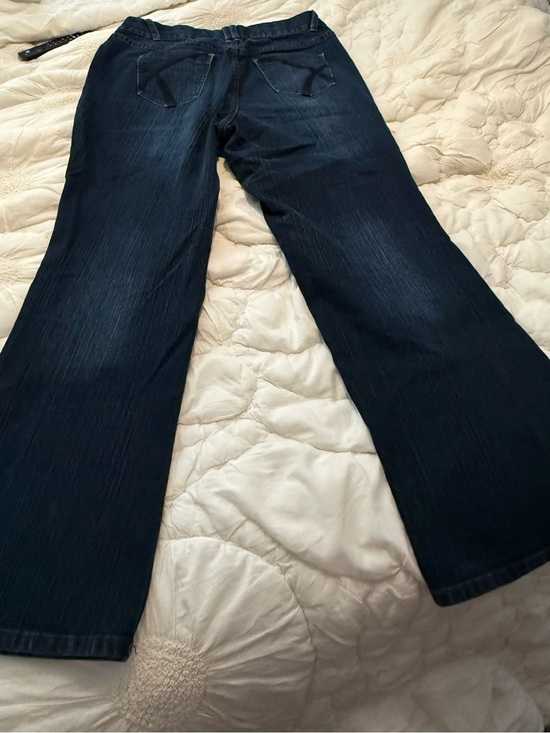 Lane Bryant Denim - Lane Bryant Dark Blue Wide-Leg Jeans